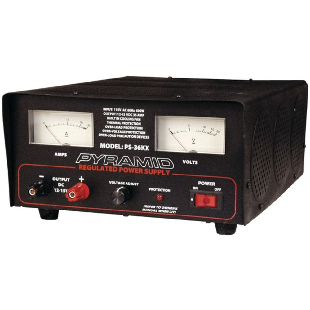 Pyramid(R) Car Audio PS36KX 32-Amp Power Supply with Built-in Cooling