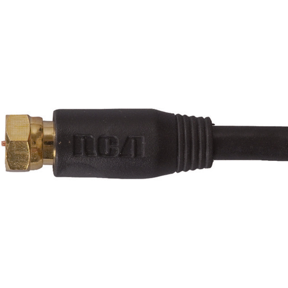RCA(R) VH612R RG6 Coaxial Cable (12ft; Black)