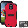 Trident S4 Aegis Case Red With Sandisk Micro Sd 8gb