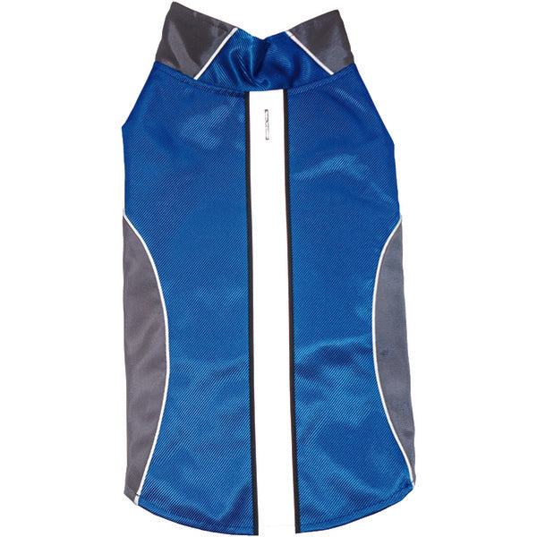 Royal Animals SW15007B -S Water-Resistant Dog Raincoat with Reflective Stripes, Blue (Small)
