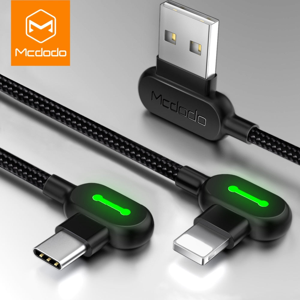 MCDODO Cable For iPhone XS MAX XR 8 7 6 5 6s plus USB Cable Fast Charging Cable Mobile Phone Charger Cord Adapter Usb Data Cable